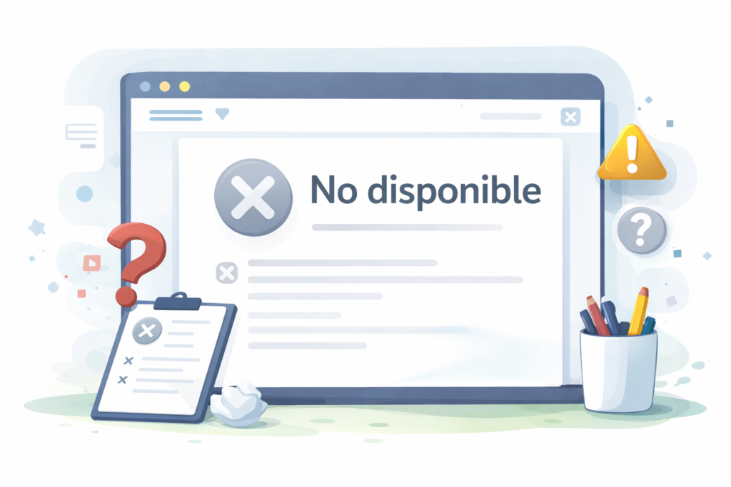 Estado no disponible en un proceso administrativo