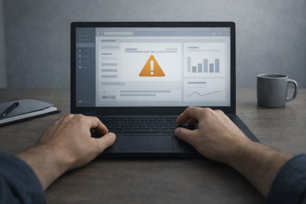 Trámite detenido con observaciones en una plataforma administrativa